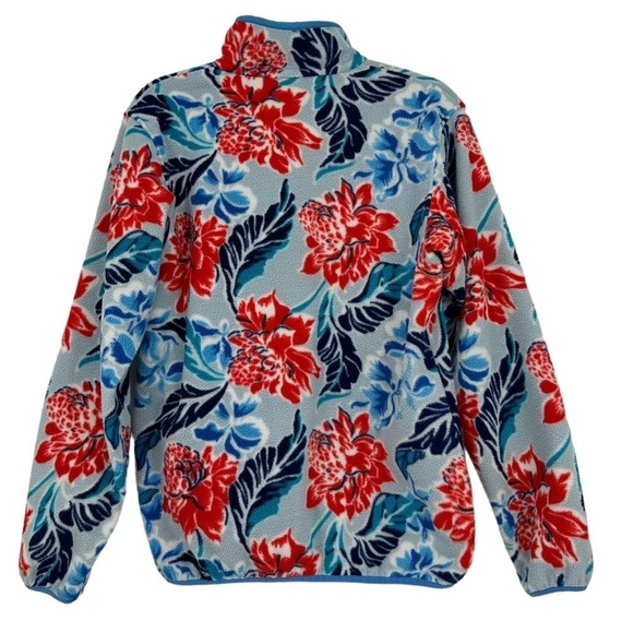 Patagonia Synchilla Floral Print Pullover Rare Womens Size Medium - Picture 2 of 6